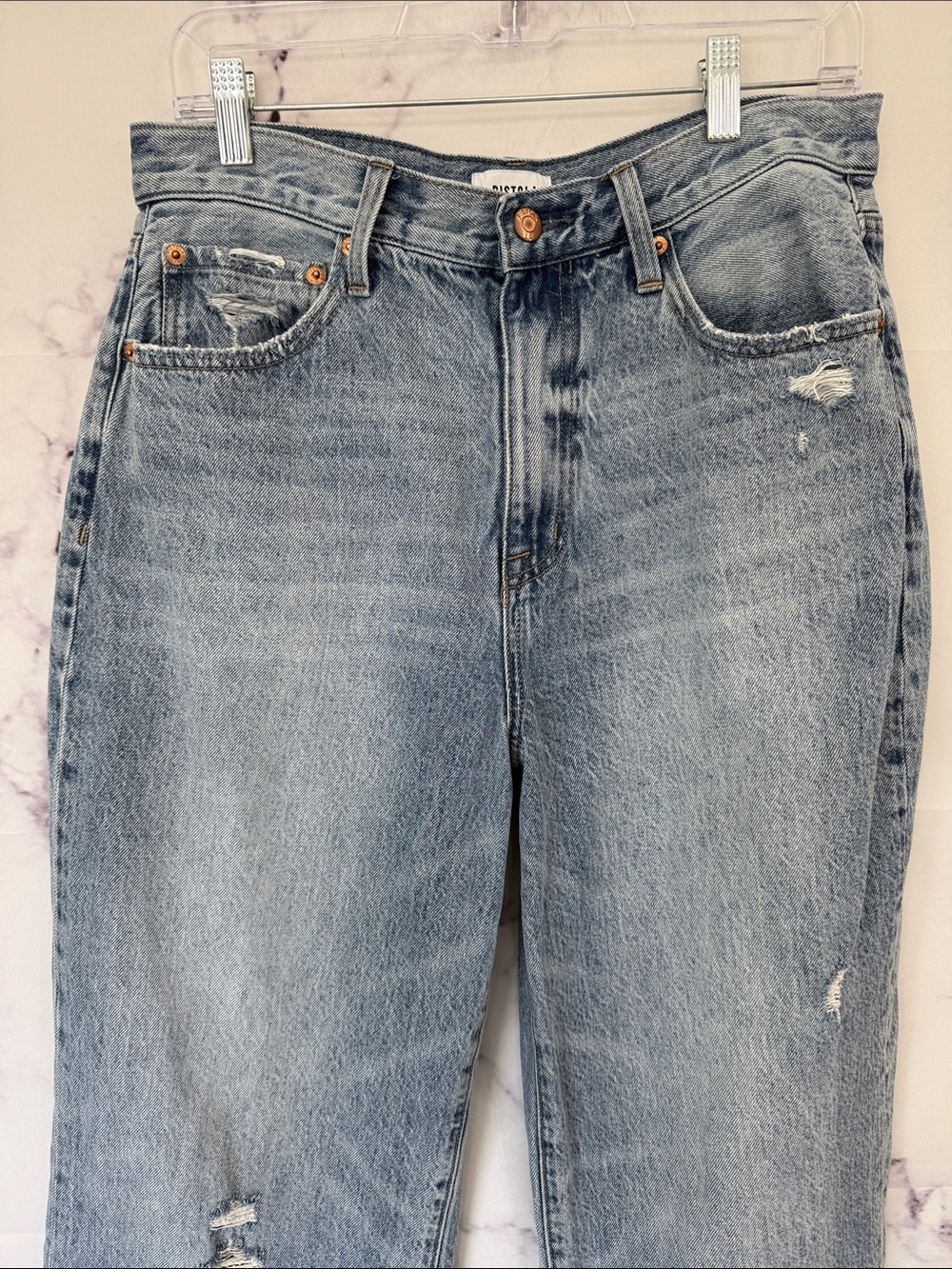 PISTOLA Relaxed Straight Leg Distressed Grayson Jeans Size 29 - Picture 7 of 16